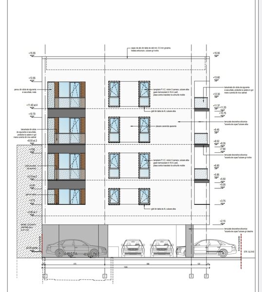 Andronache, stradal, proiect imobiliar p+4 et. cu autorizatie de construire